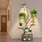8-Tier Indoor Plant Stand with LED Grow Lights Adjustable Timers Waterproof Shelves